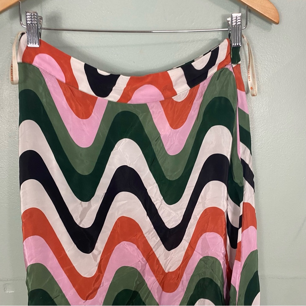 Farm Rio Wave Gradient Midi Skirt‎ Small - Picture 2 of 5